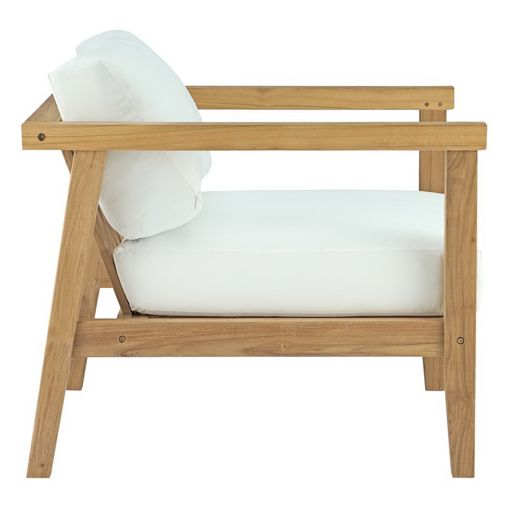 Modway Bayport 2 Piece Outdoor Patio Teak Set