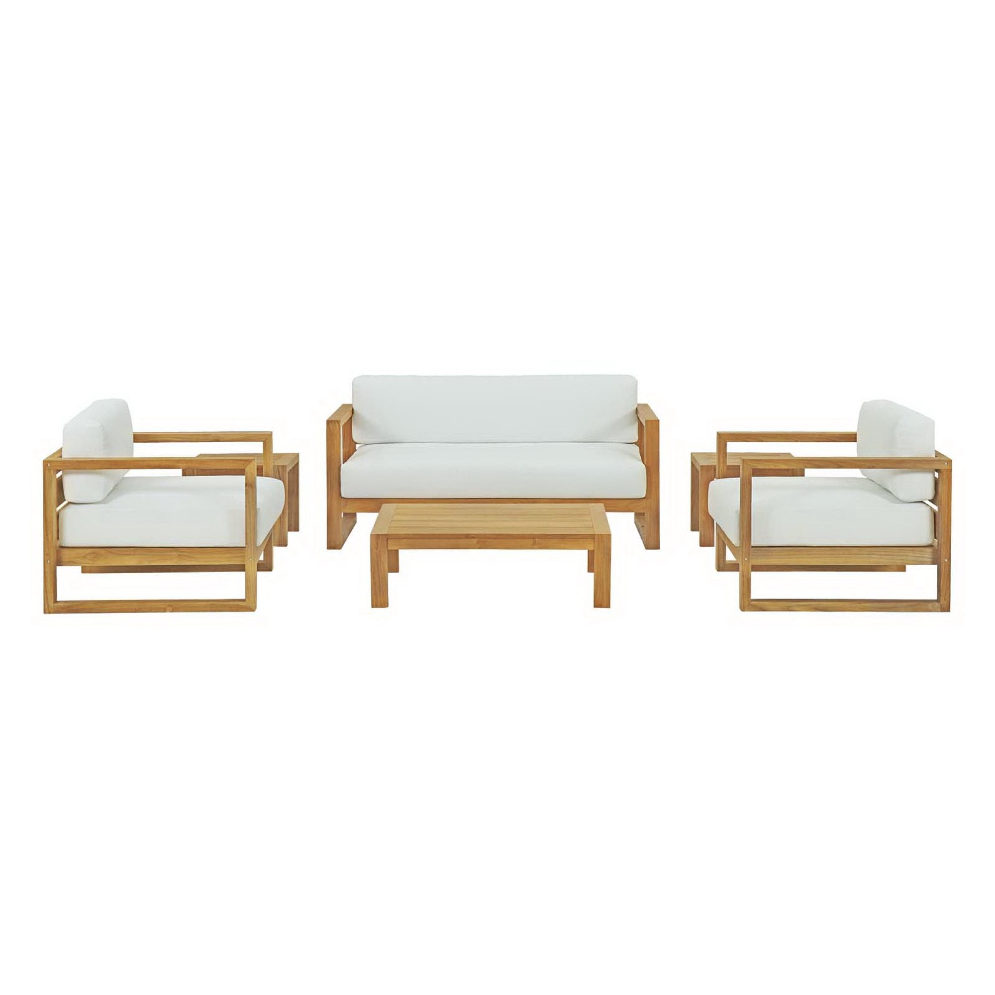 Modway Upland 6 Piece Outdoor Patio Teak Set