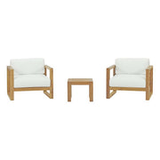 Modway EEI-3119 Upland 3 Piece Outdoor Patio Teak Set