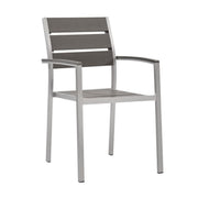 Modway Shore Outdoor Patio Aluminum Dining Armchair