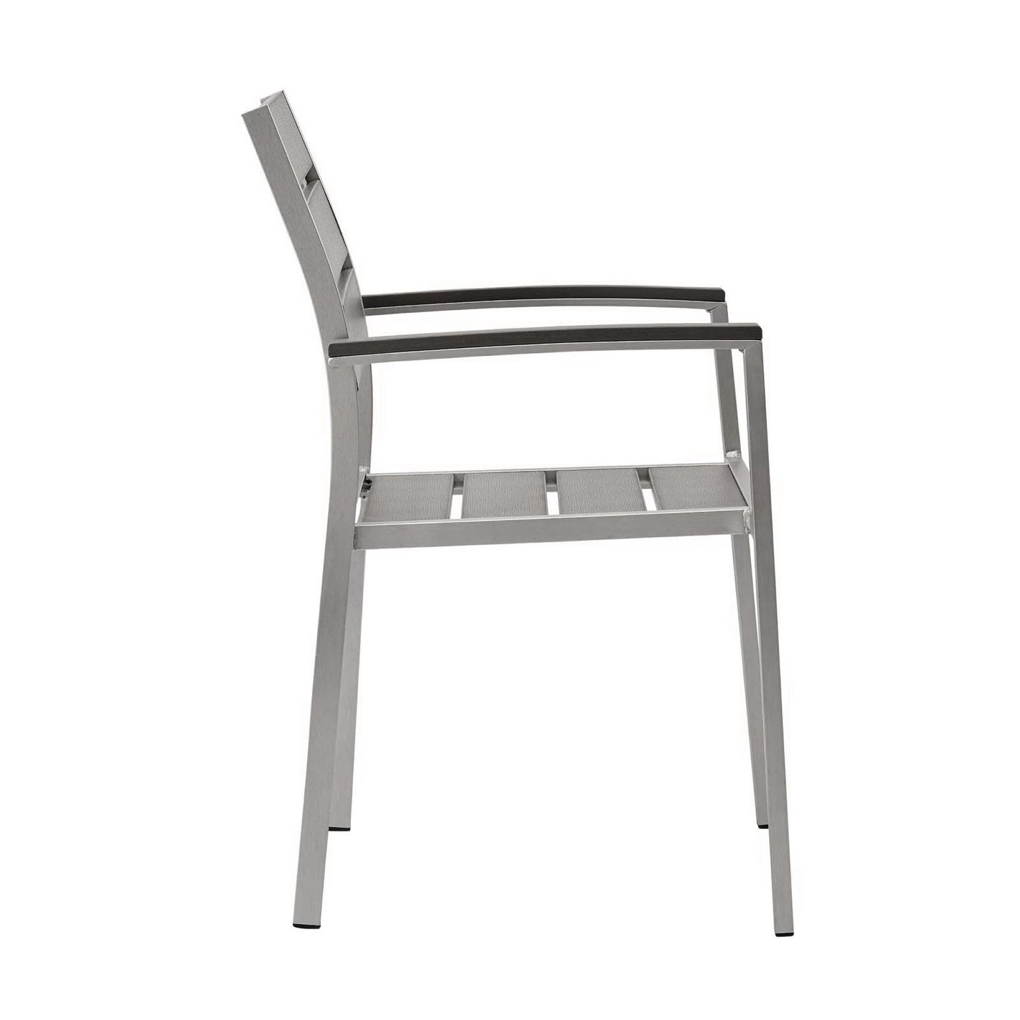 Modway Shore Outdoor Patio Aluminum Dining Armchair