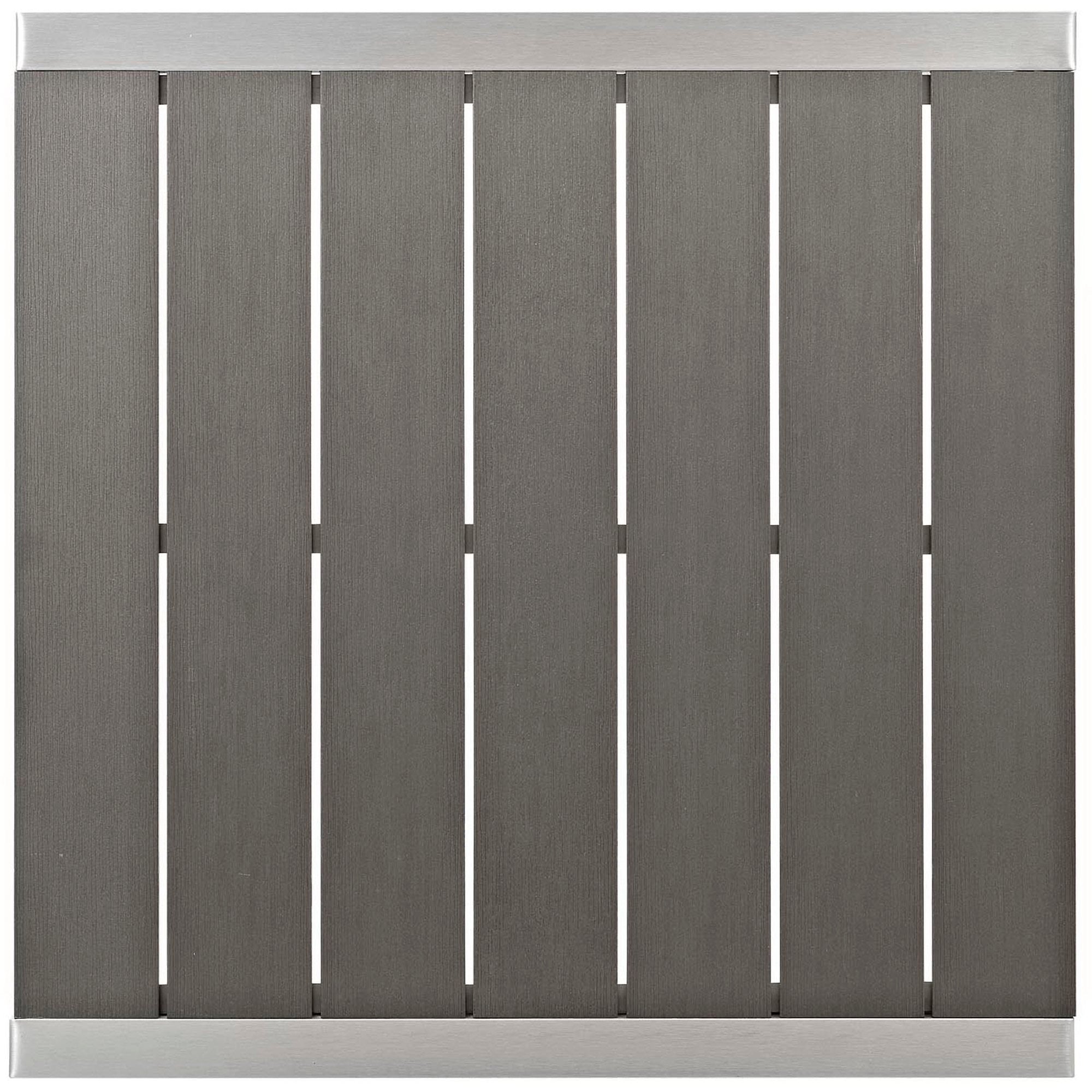 Modway Shore 3 Piece Outdoor Patio Aluminum Pub Set