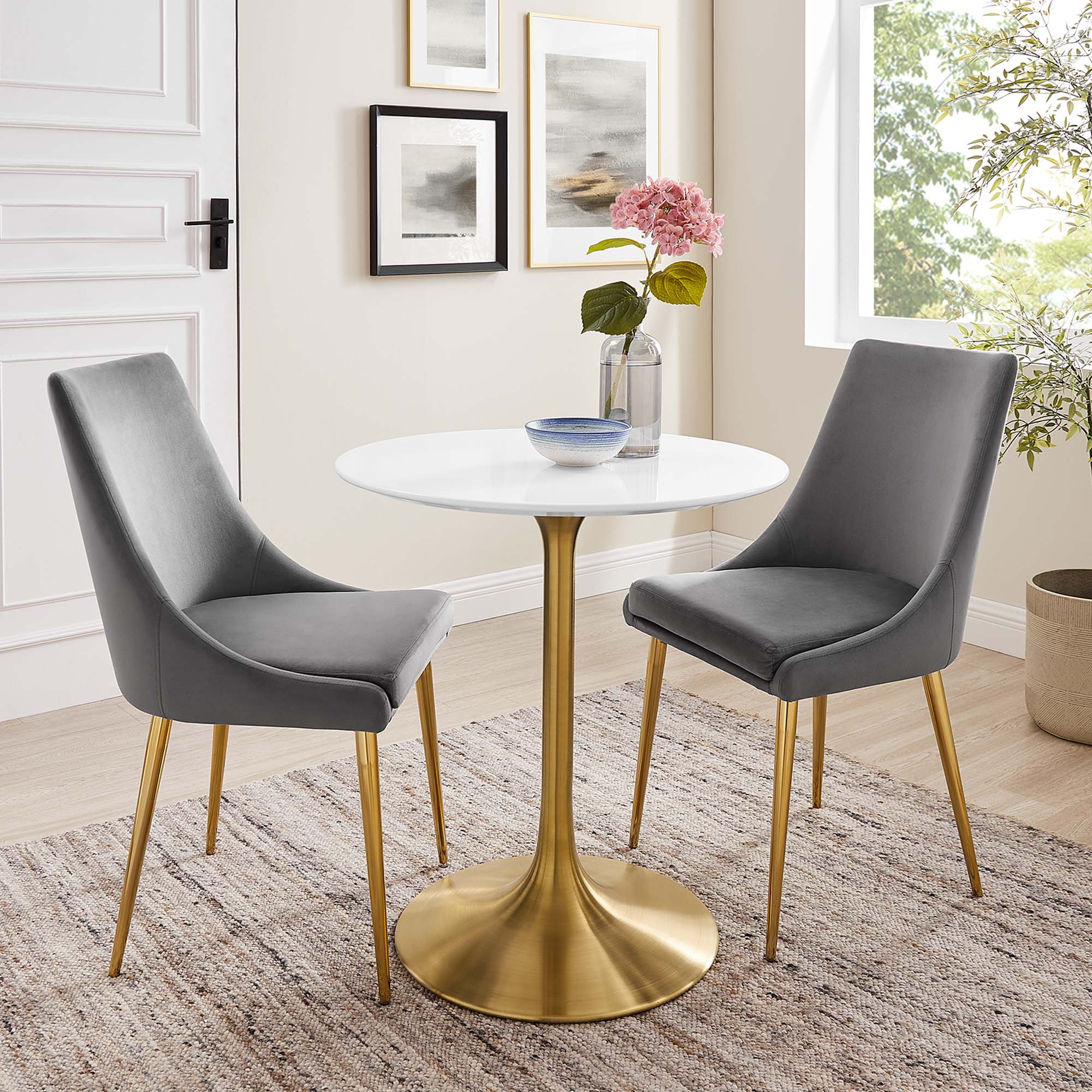 Modway Lippa 28" Round Wood Dining Table