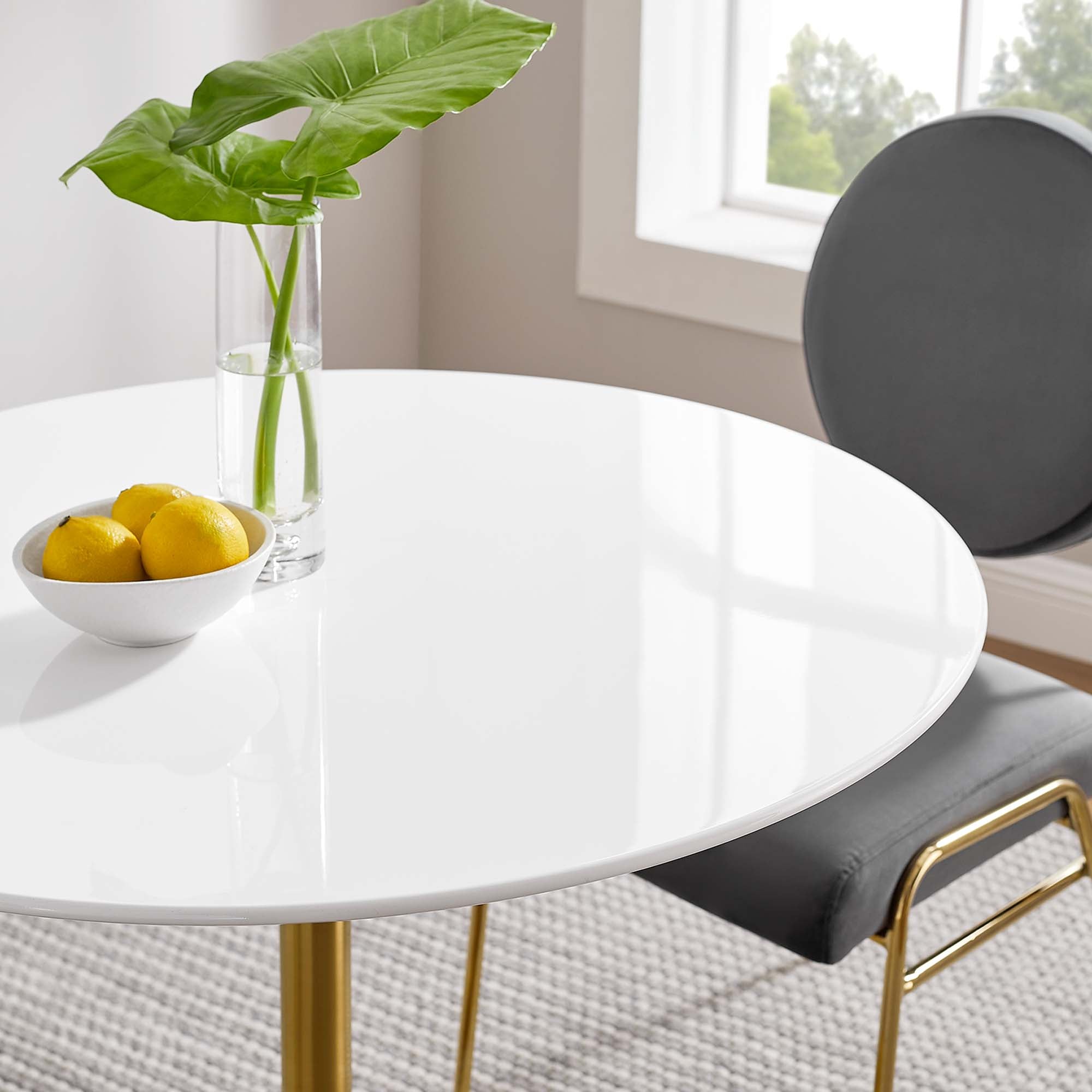 Modway Lippa 36" Round Wood Dining Table