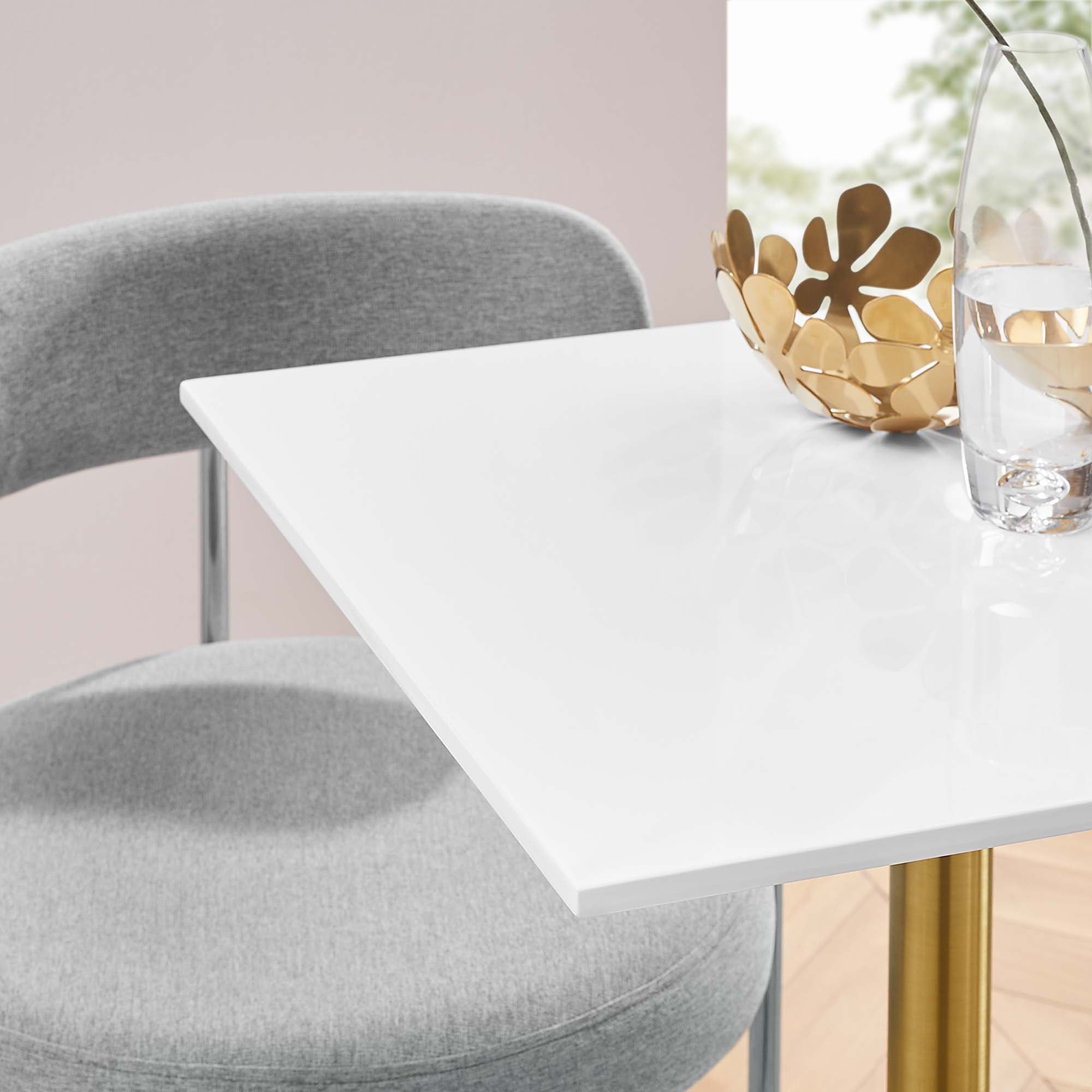 Modway Lippa 24" Square Wood Dining Table
