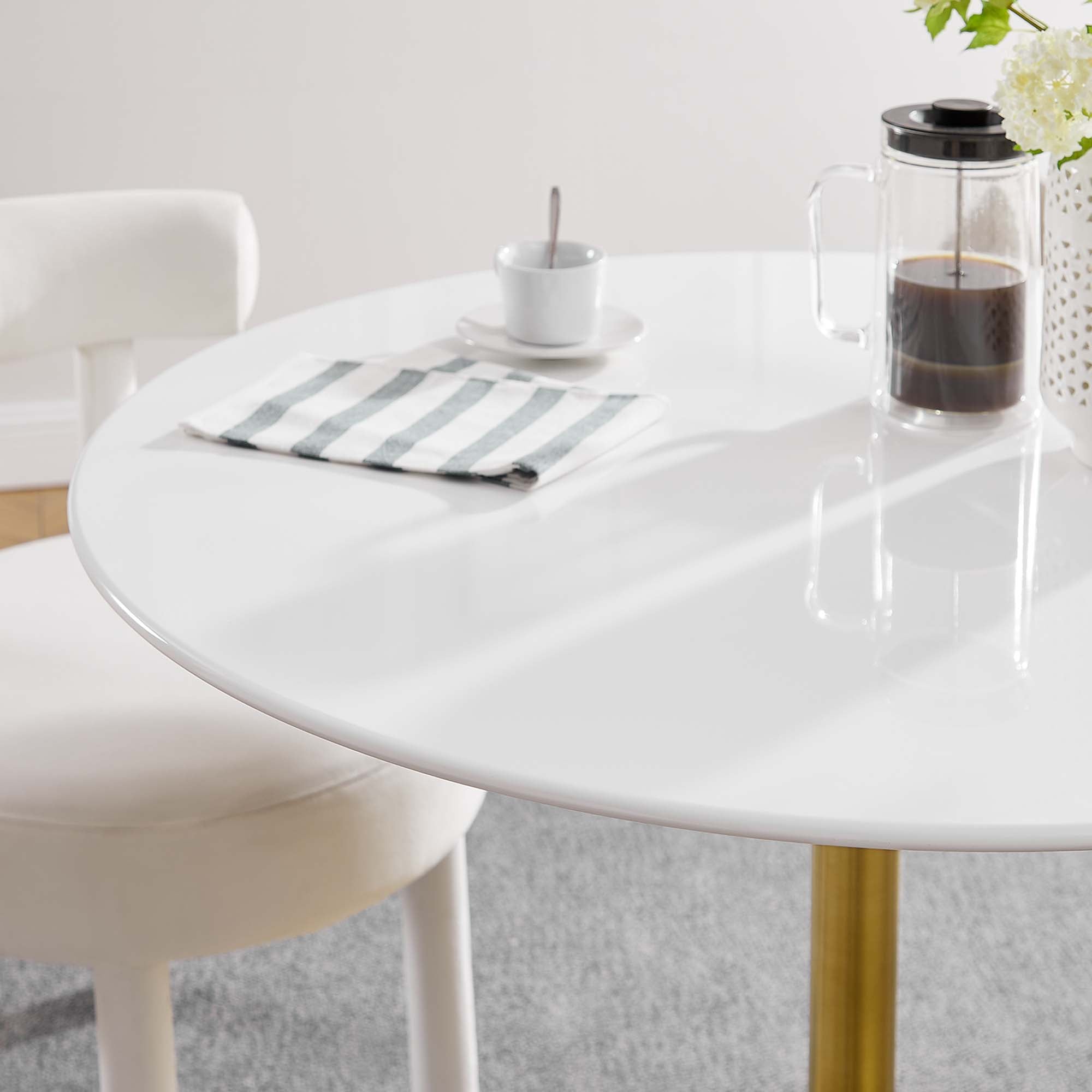 Modway Lippa 40" Round Wood Dining Table