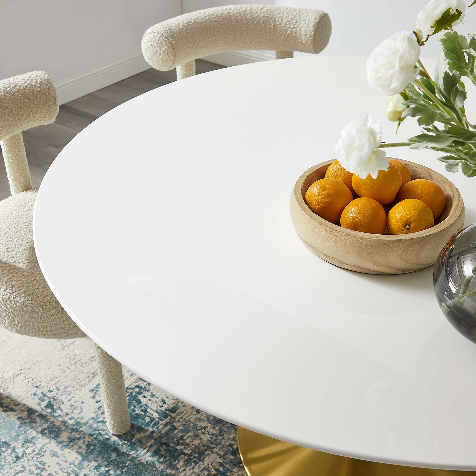 Modway Lippa 54" Round Wood Dining Table