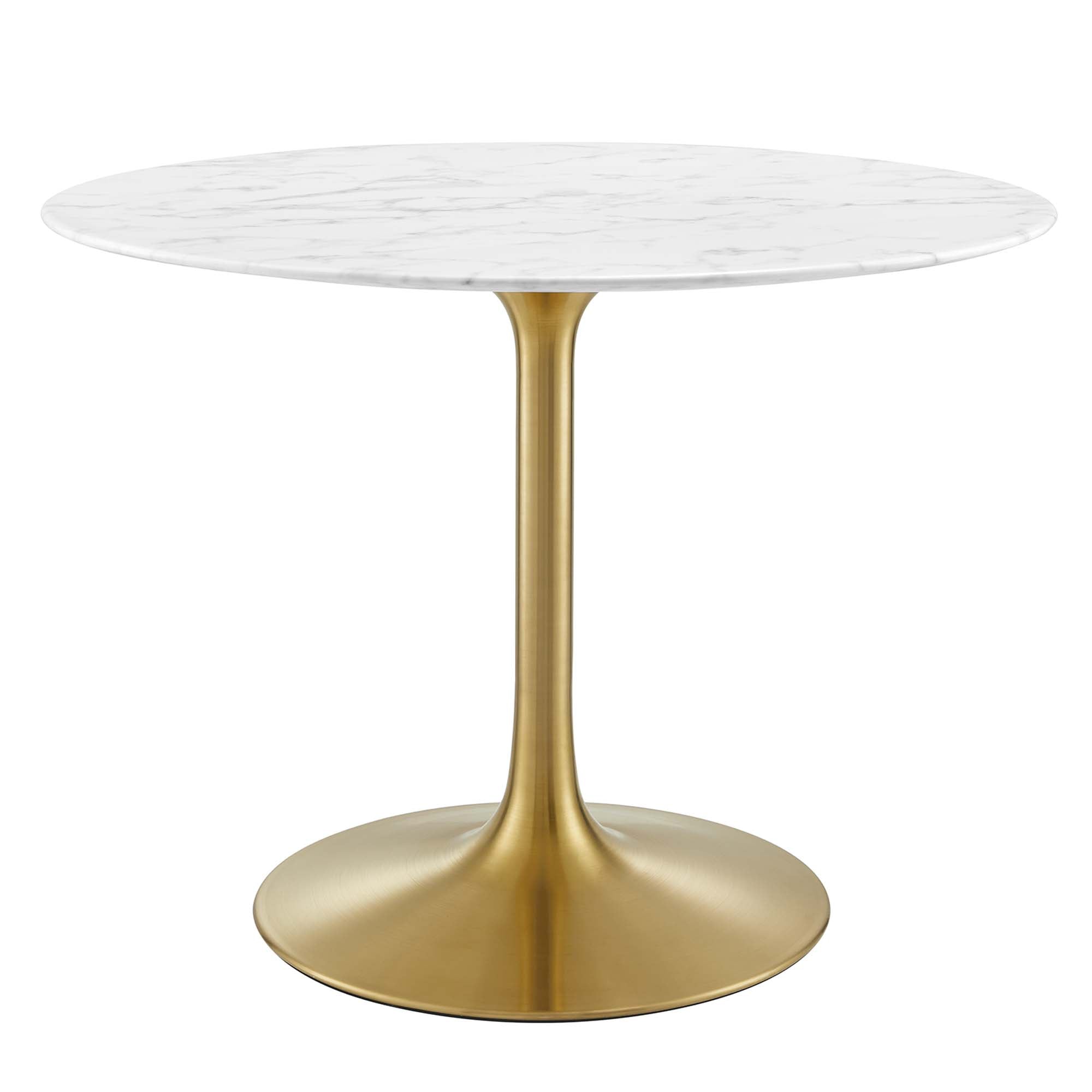 Modway Lippa 40" Round Faux Marble Dining Table