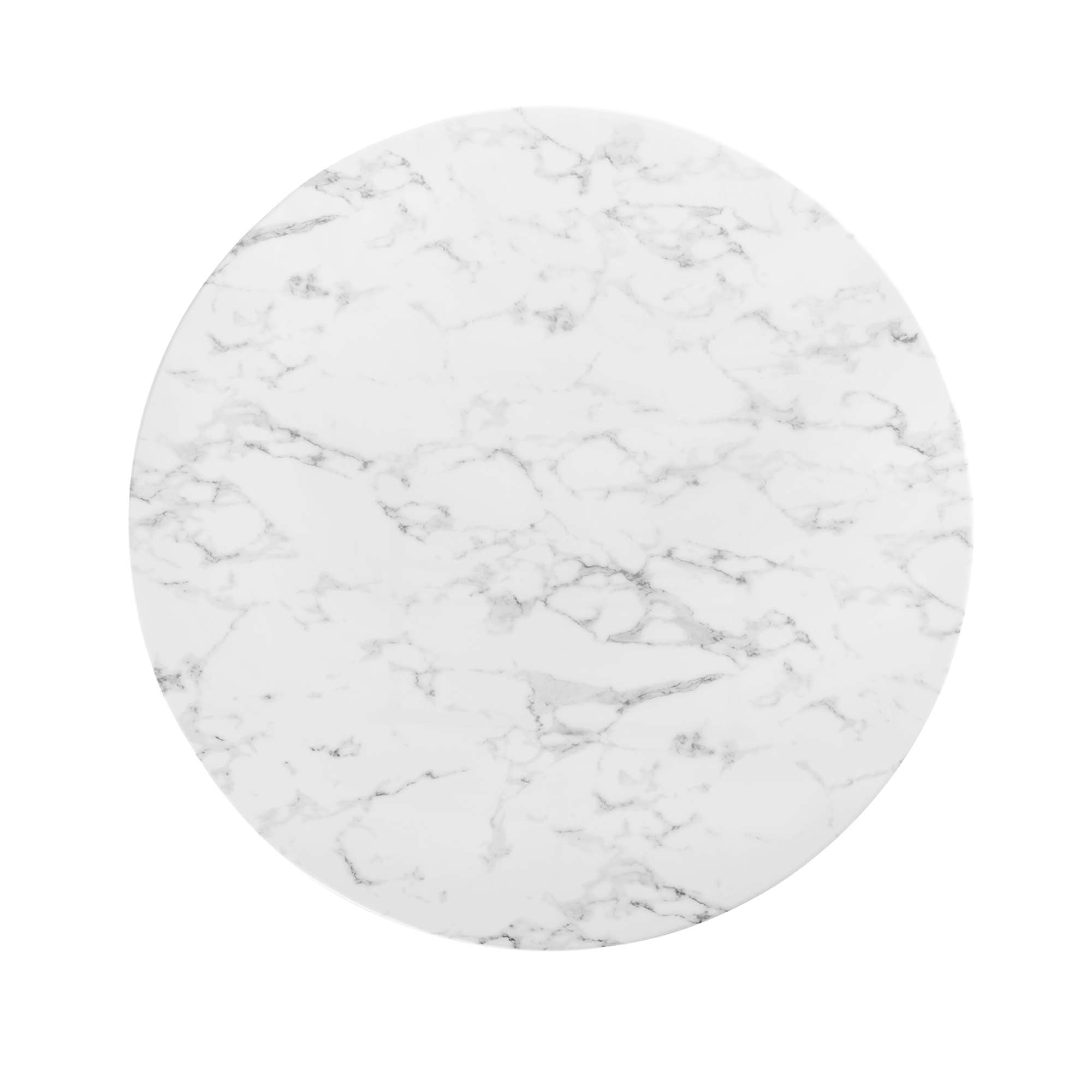 Modway Lippa 48" Round Faux Marble Dining Table