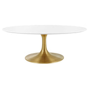 Modway Lippa 42" Oval Wood Coffee Table