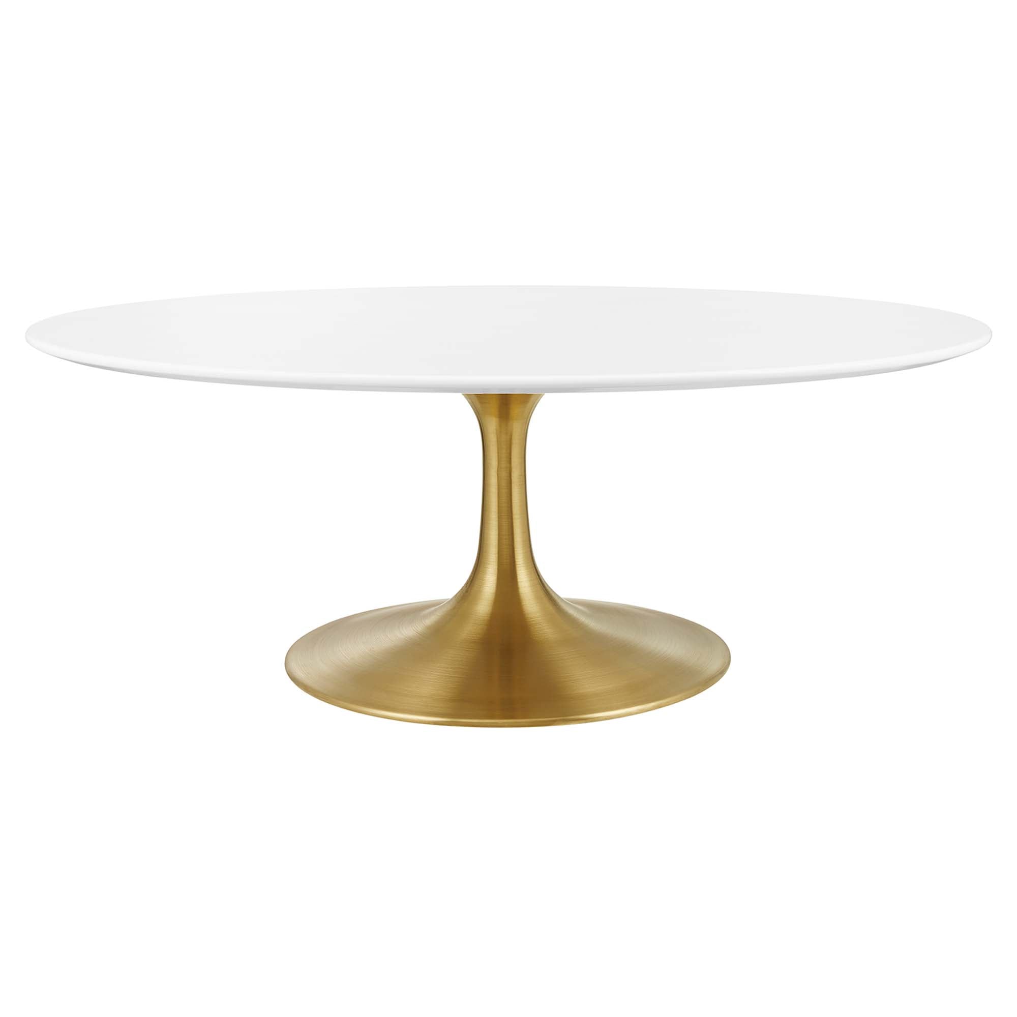 Modway Lippa 42" Oval Wood Coffee Table