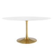 Modway Lippa 60" Oval Wood Dining Table