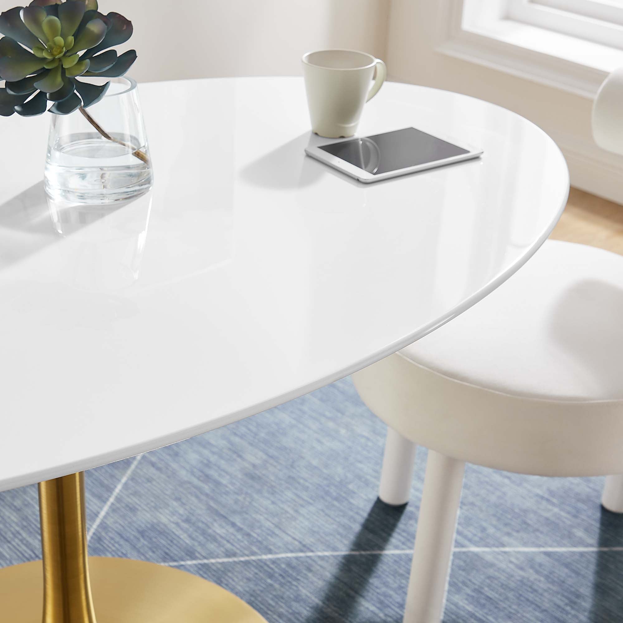 Modway Lippa 60" Oval Wood Dining Table