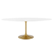 Modway Lippa 78" Oval Wood Dining Table