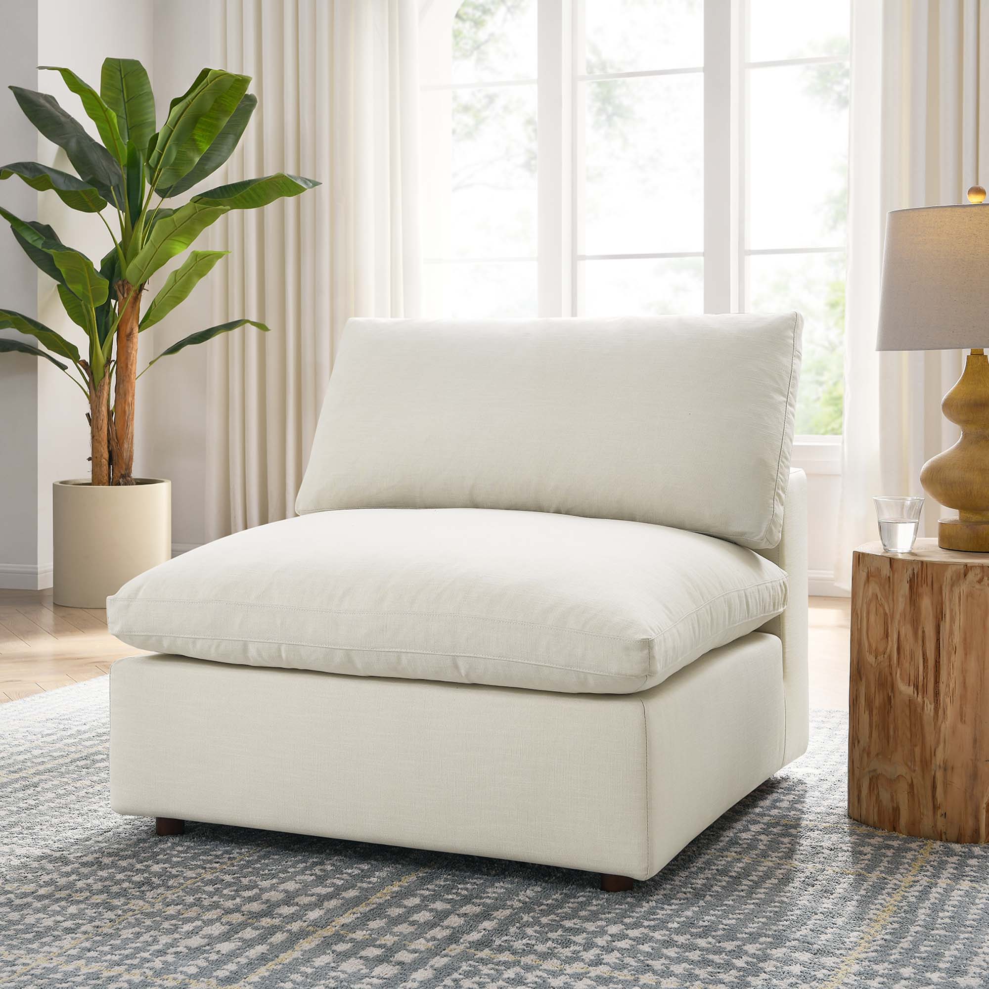 Modway EEI-3270 Commix Down Filled Overstuffed Armless Chair