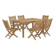 Modway Marina 7 Piece Outdoor Patio Teak Dining Set