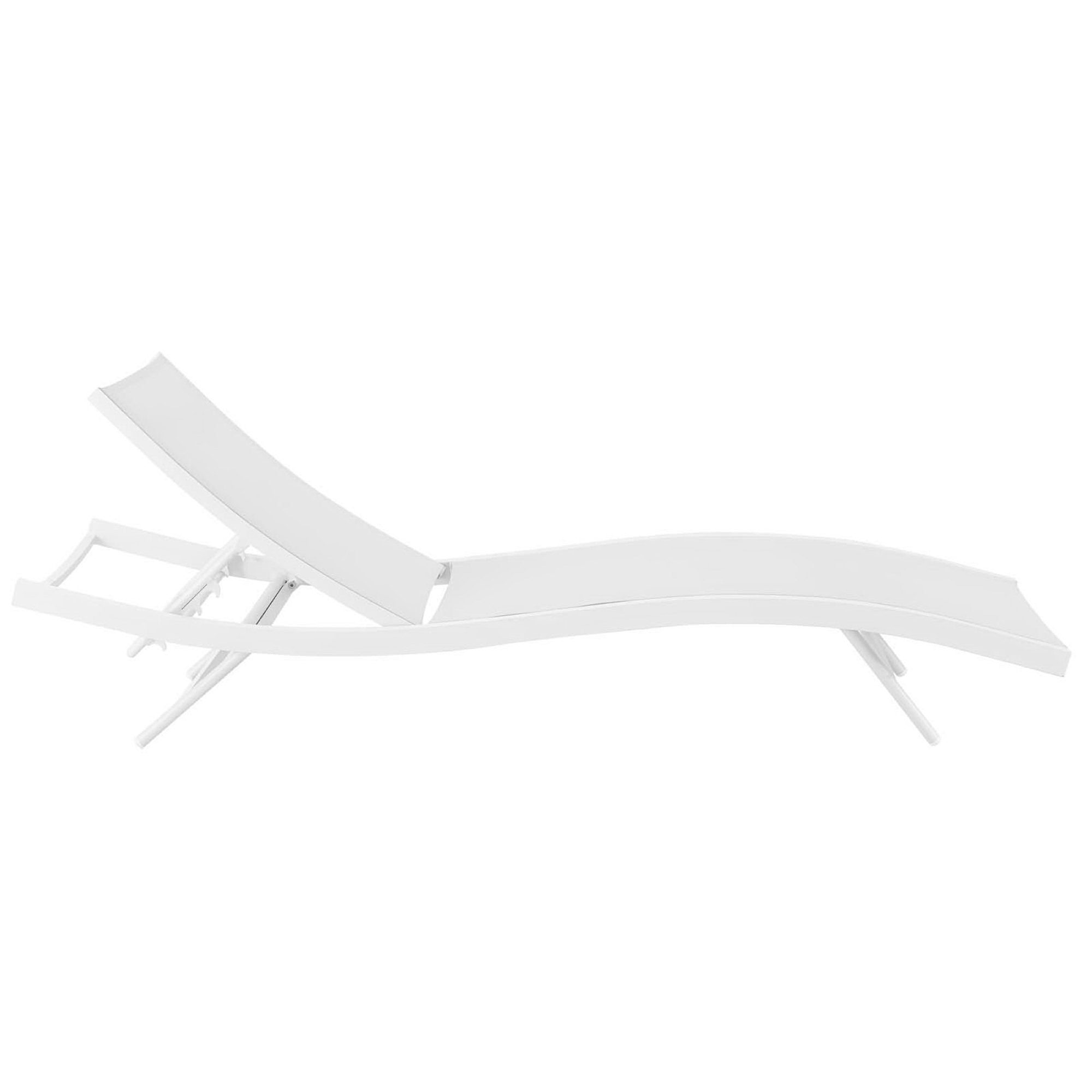 Modway Glimpse Outdoor Patio Mesh Chaise Lounge Chair