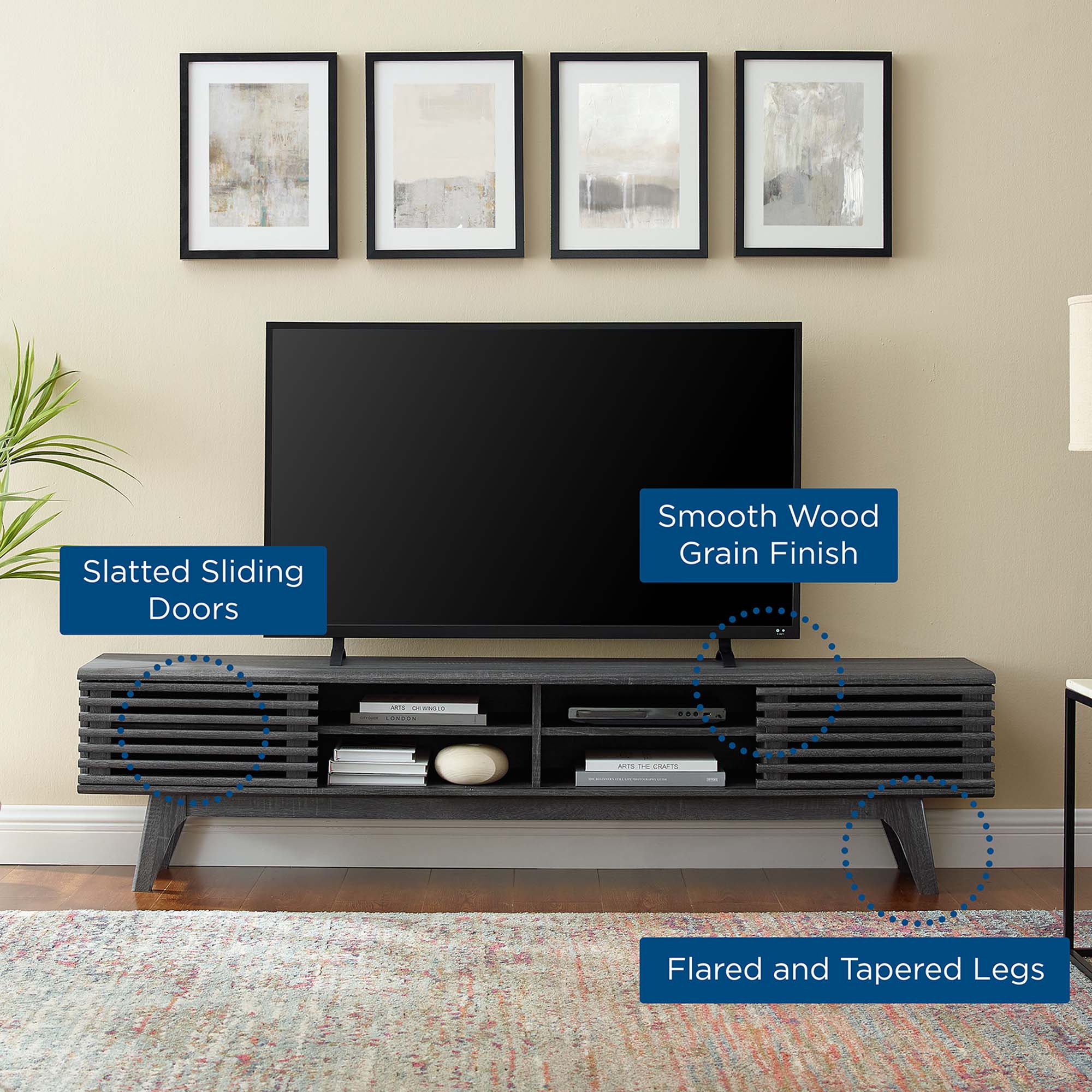 Modway Render 70" Entertainment Center TV Stand