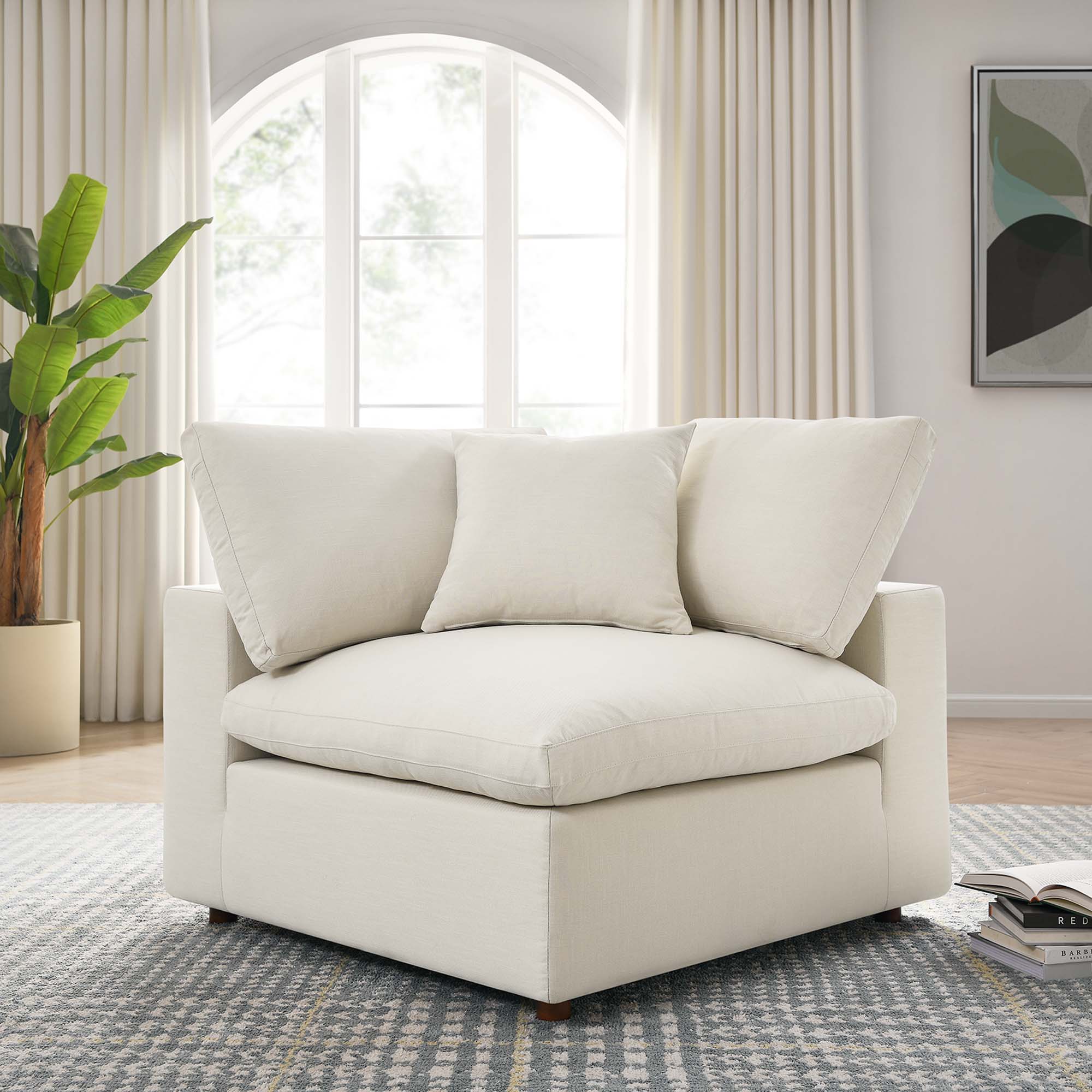 Modway EEI-3319 Commix Down Filled Overstuffed Corner Chair