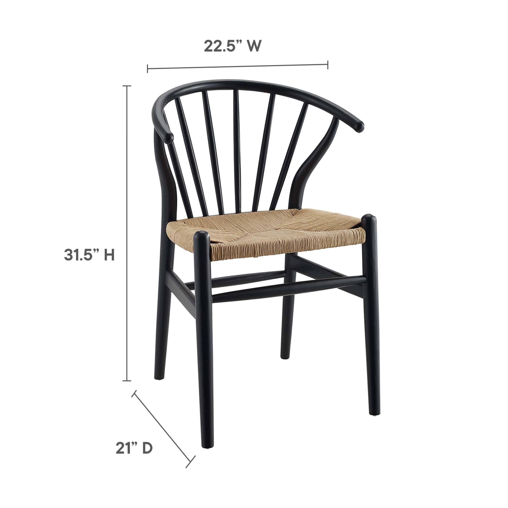 Modway Flourish Spindle Wood Dining Side Chair
