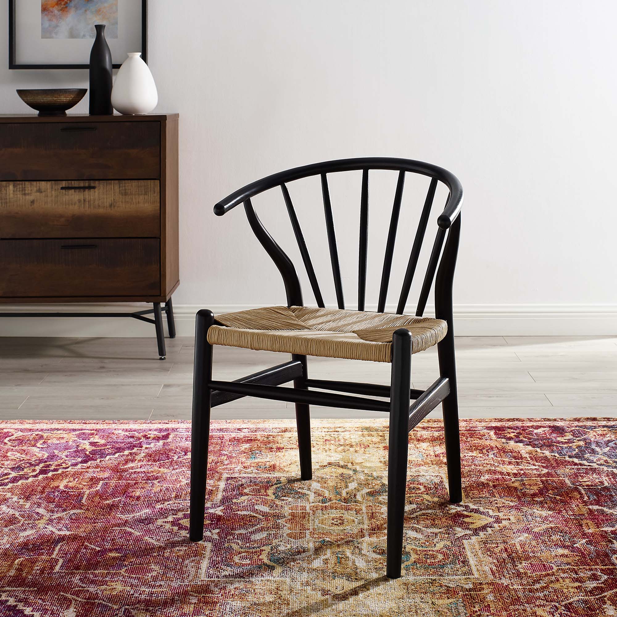Modway Flourish Spindle Wood Dining Side Chair