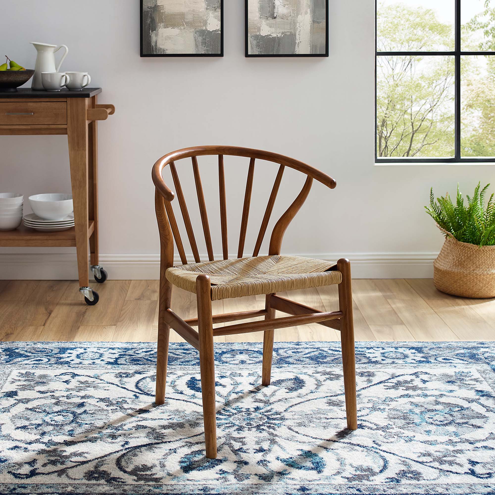 Modway Flourish Spindle Wood Dining Side Chair