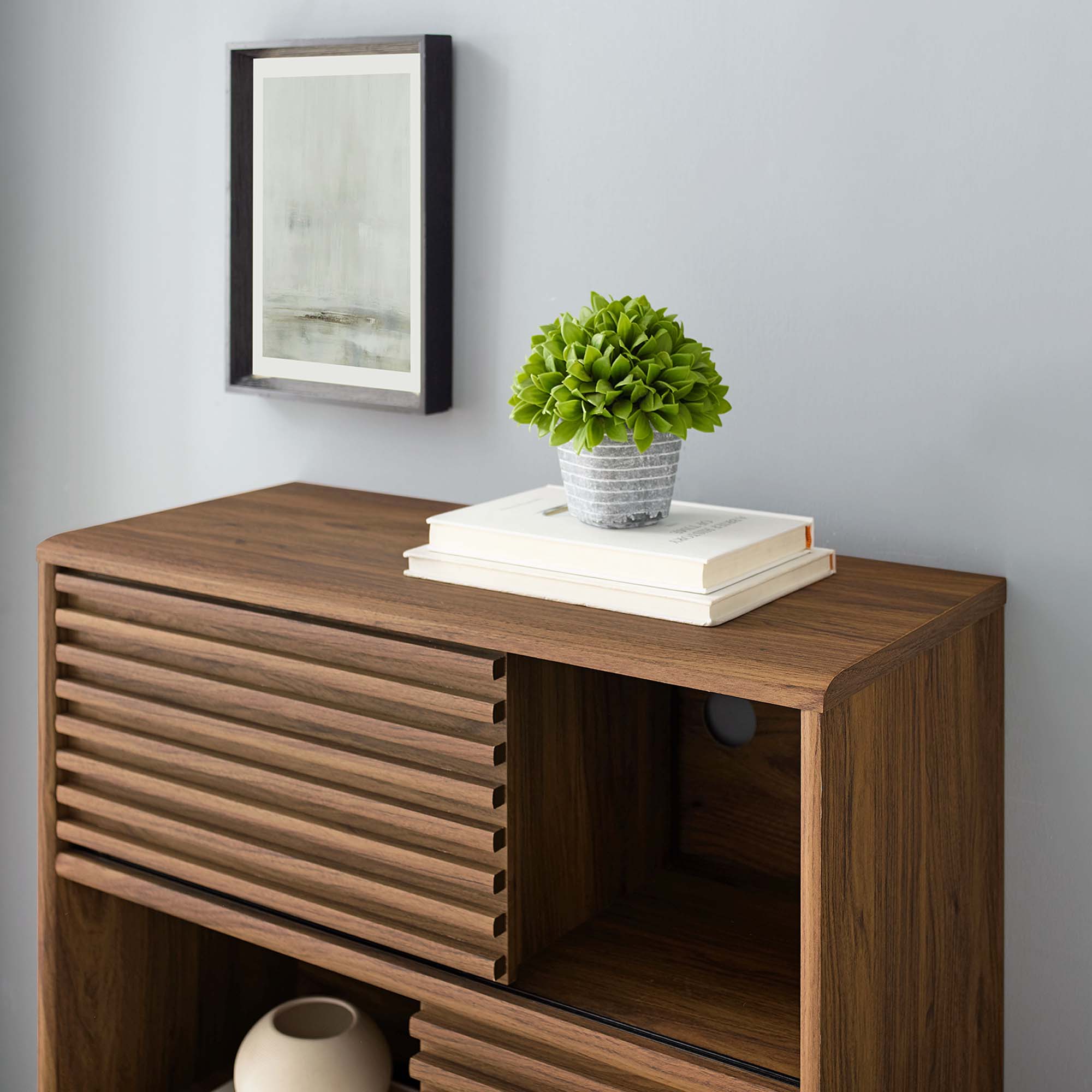 Modway Render Three-Tier Display Storage Cabinet Stand