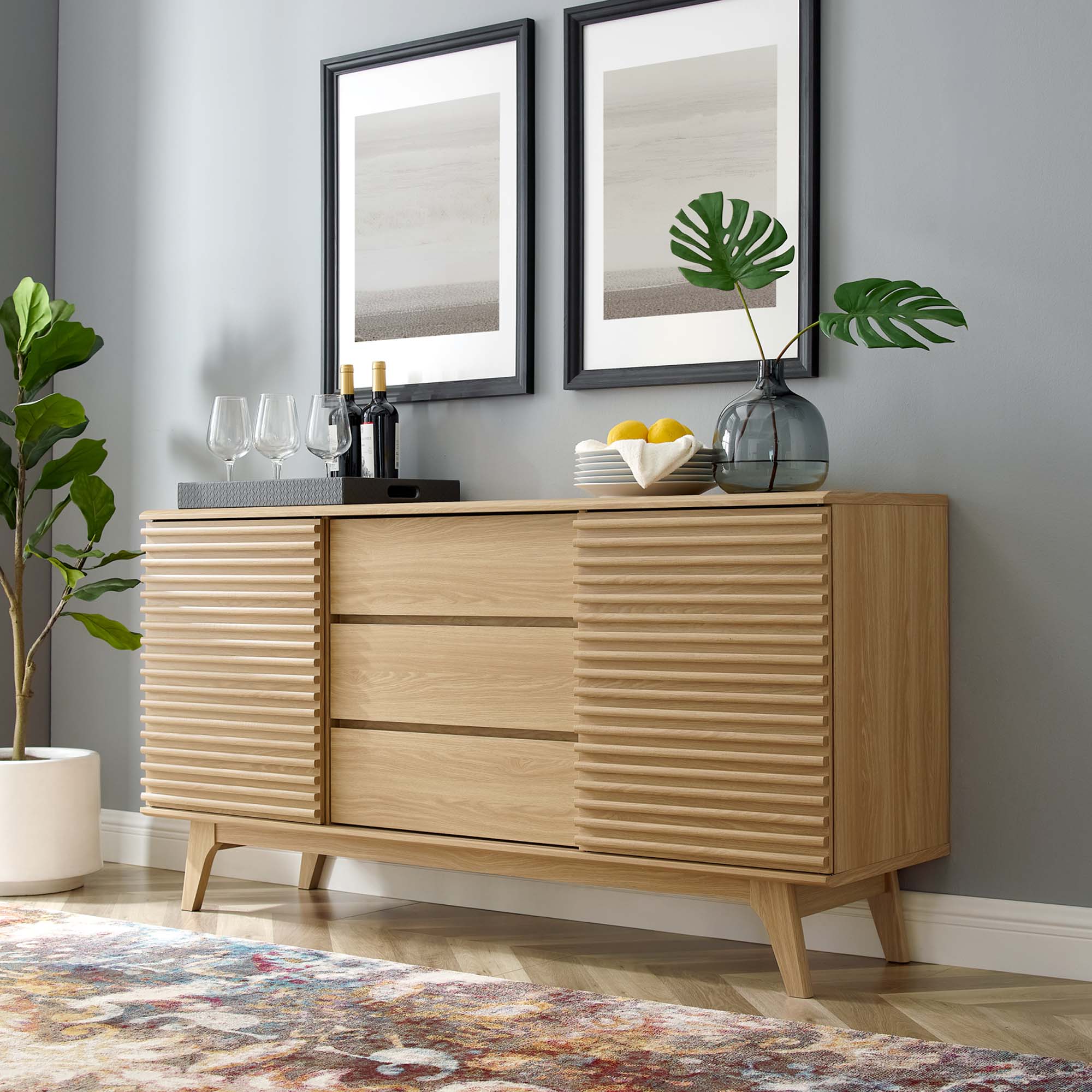 Modway Render 63" Sideboard Buffet Table or TV Stand
