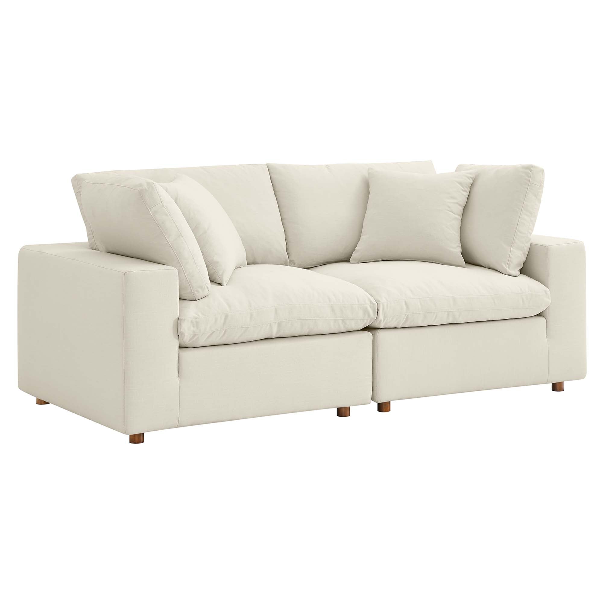 Modway EEI-3354 Commix 2 Piece Down Filled Overstuffed Sectional Sofa Set