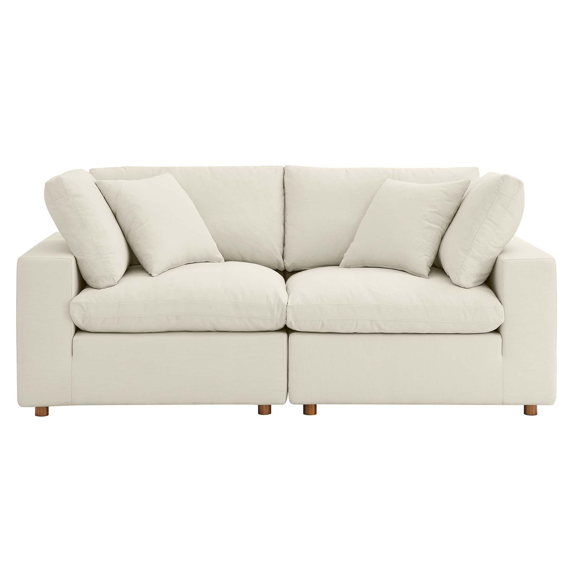 Modway EEI-3354 Commix 2 Piece Down Filled Overstuffed Sectional Sofa Set