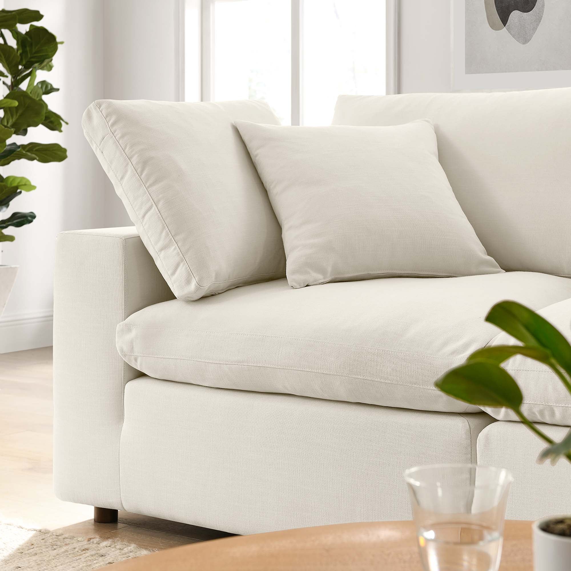 Modway EEI-3354 Commix 2 Piece Down Filled Overstuffed Sectional Sofa Set