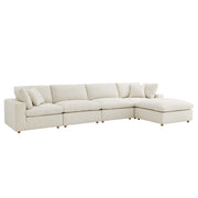 Modway EEI-3358 Commix 5 Piece Down Filled Overstuffed Sectional Sofa Set
