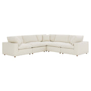 Modway EEI-3359 Commix 5 Piece Down Filled Overstuffed Sectional Sofa
