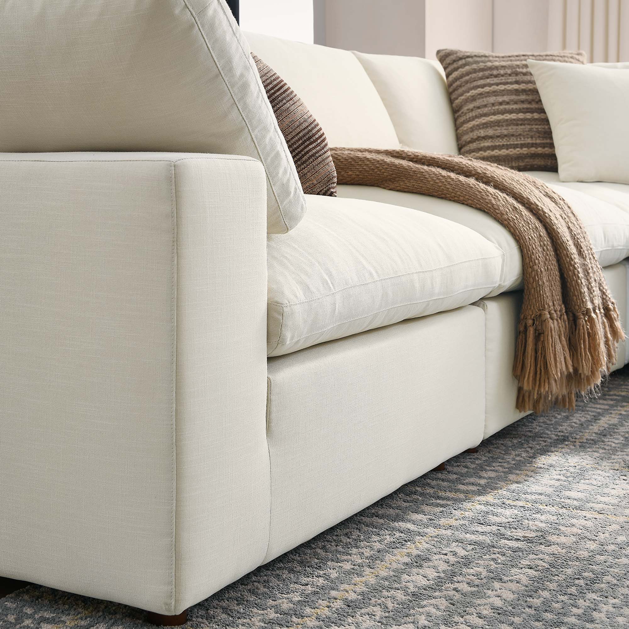 Modway EEI-3359 Commix 5 Piece Down Filled Overstuffed Sectional Sofa