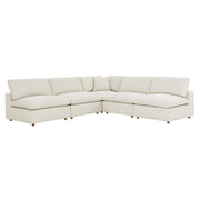 Modway EEI-3360 Commix 5-Piece Down Filled Overstuffed Armless Sectional Sofa
