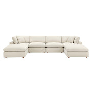 Modway EEI-3362 Commix 6-Piece Down Filled Overstuffed Sectional Sofa