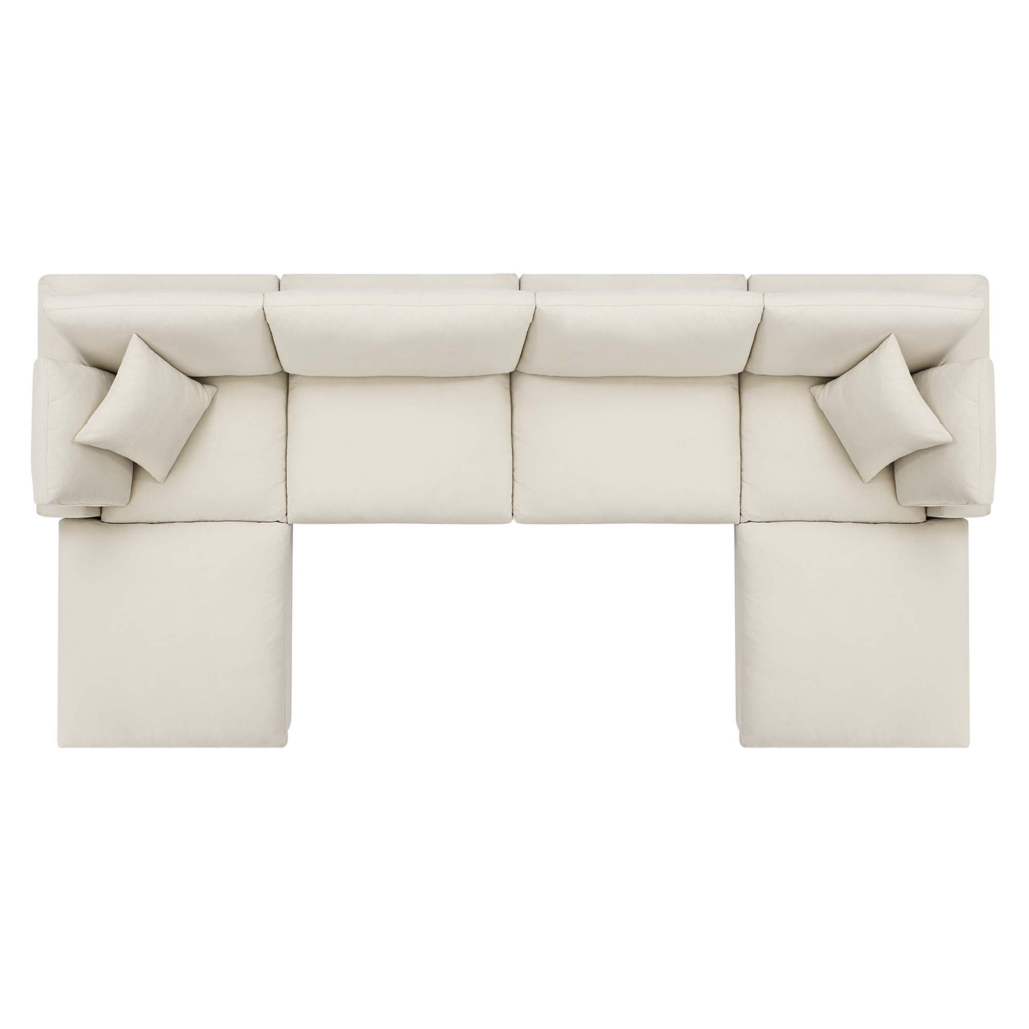 Modway EEI-3362 Commix 6-Piece Down Filled Overstuffed Sectional Sofa