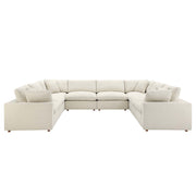 Modway EEI-3363 Commix 8-Piece Down Filled Overstuffed Sectional Sofa