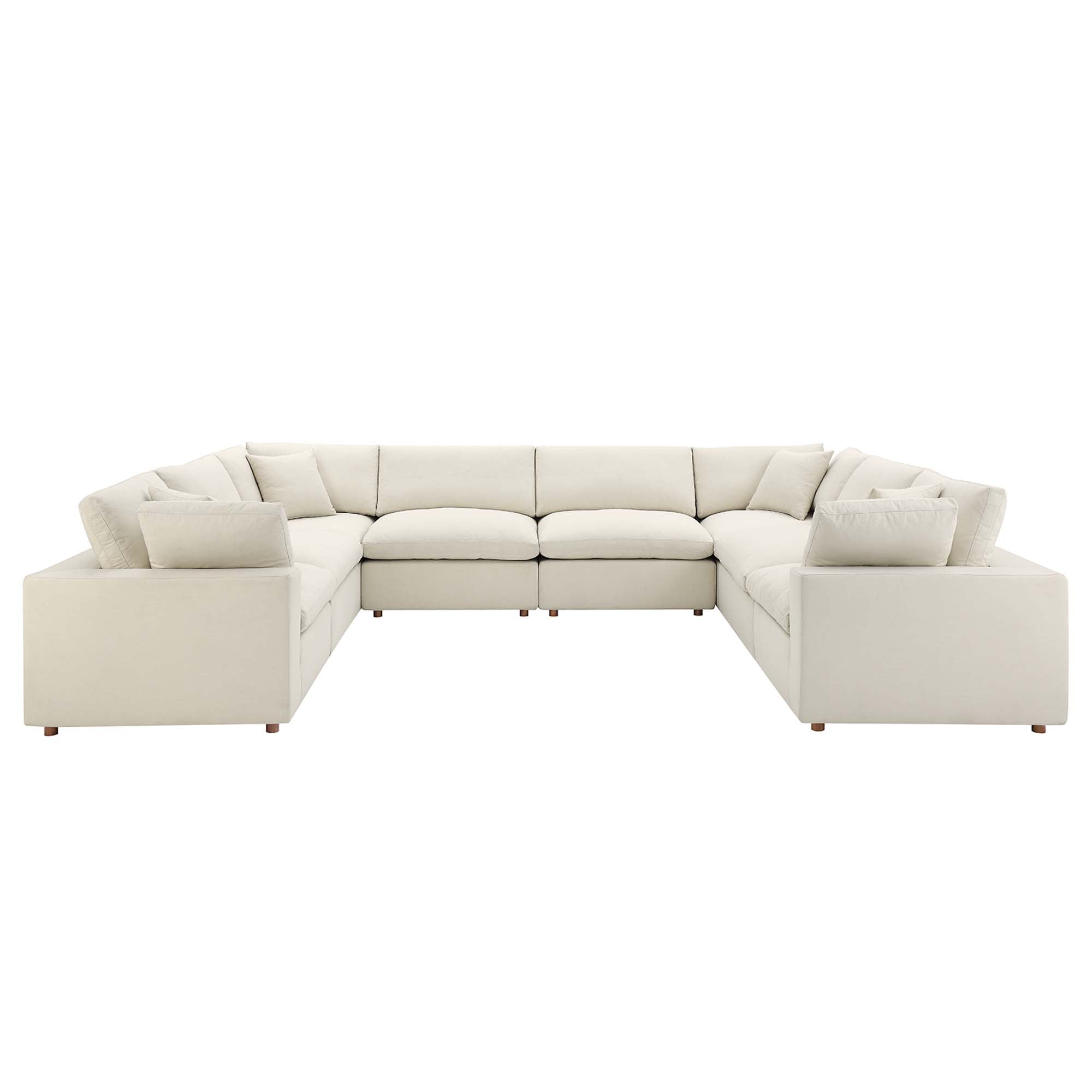 Modway EEI-3363 Commix 8-Piece Down Filled Overstuffed Sectional Sofa