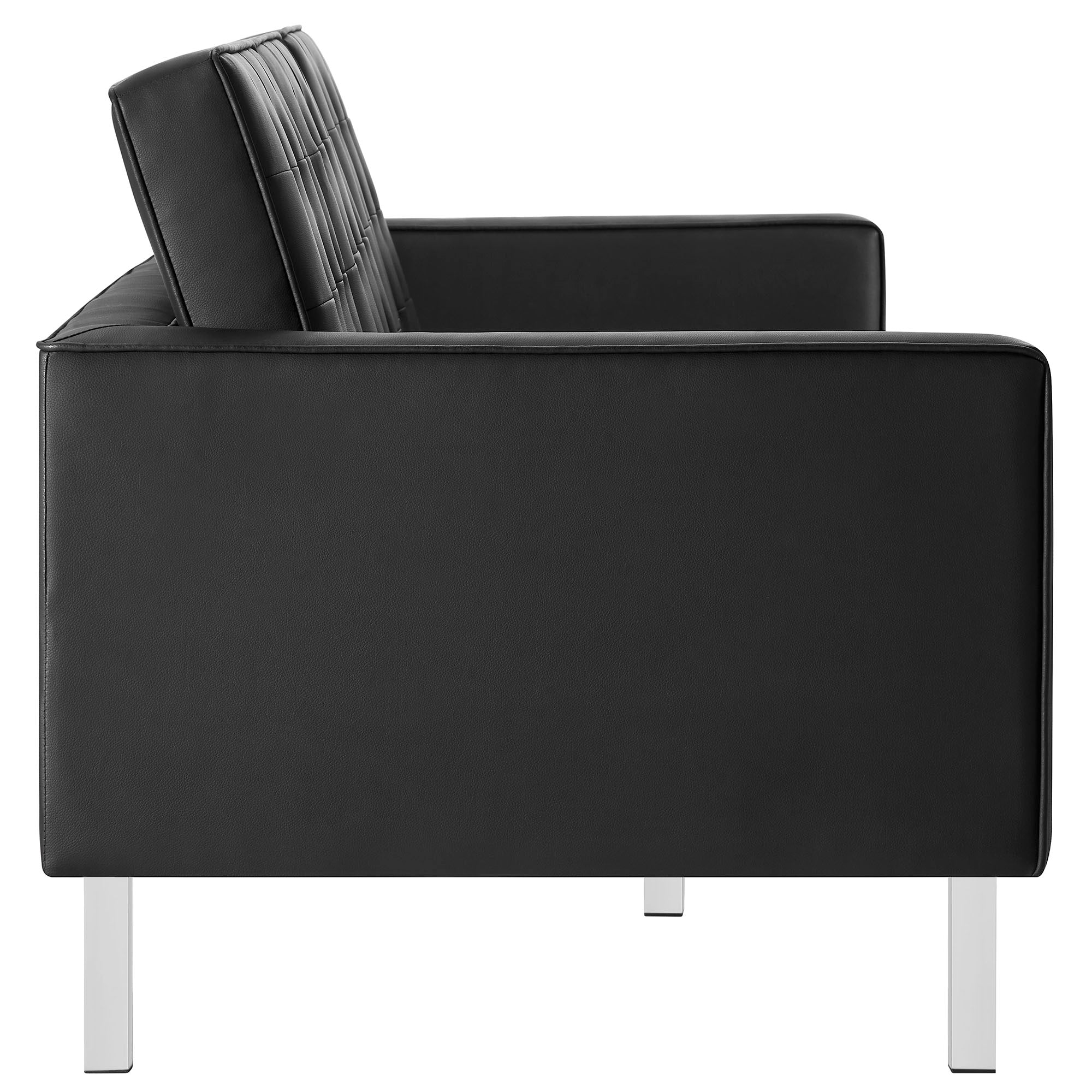 Modway Loft 2-Piece Tufted Vegan Leather Furniture Set