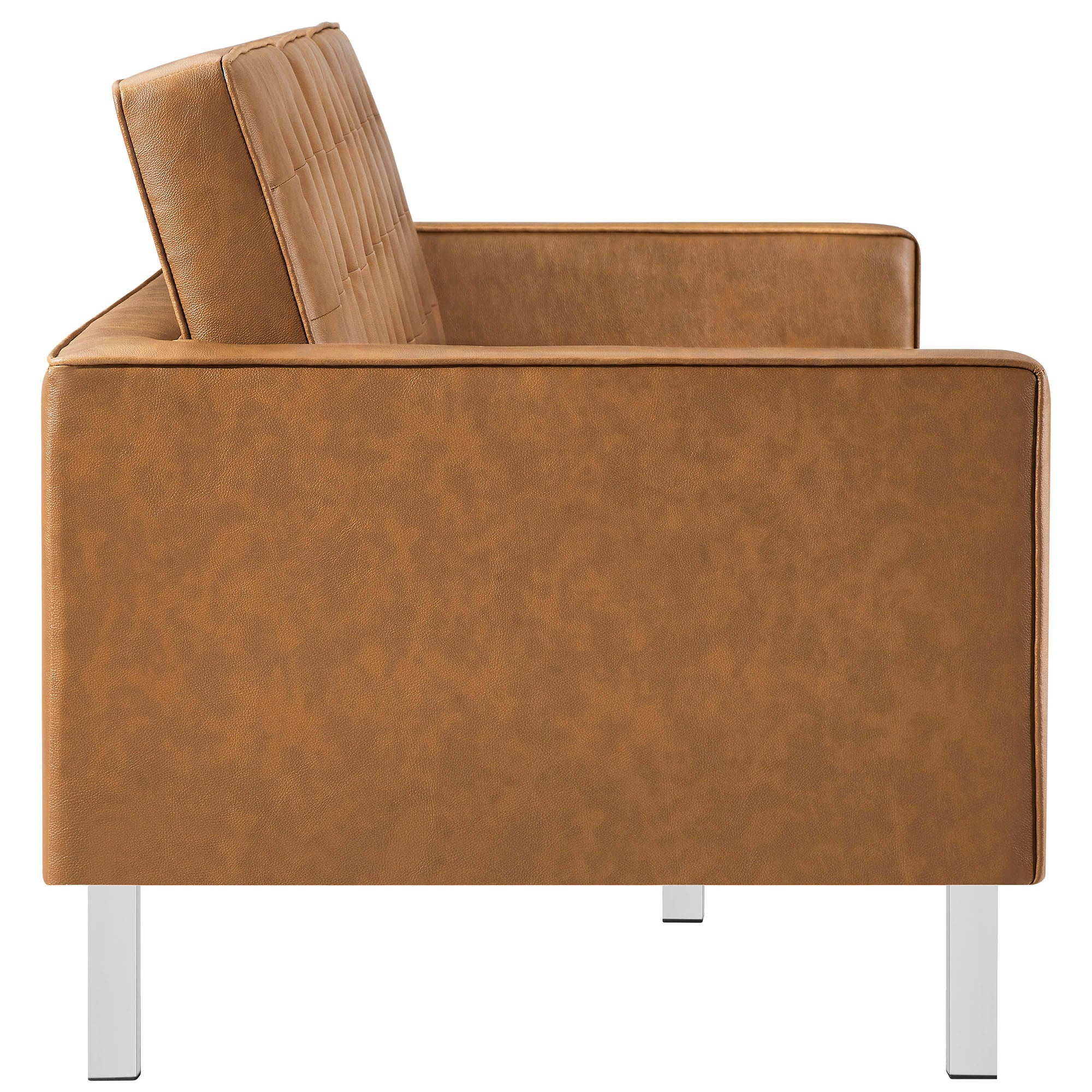 Modway Loft Tufted Vegan Leather Sofa