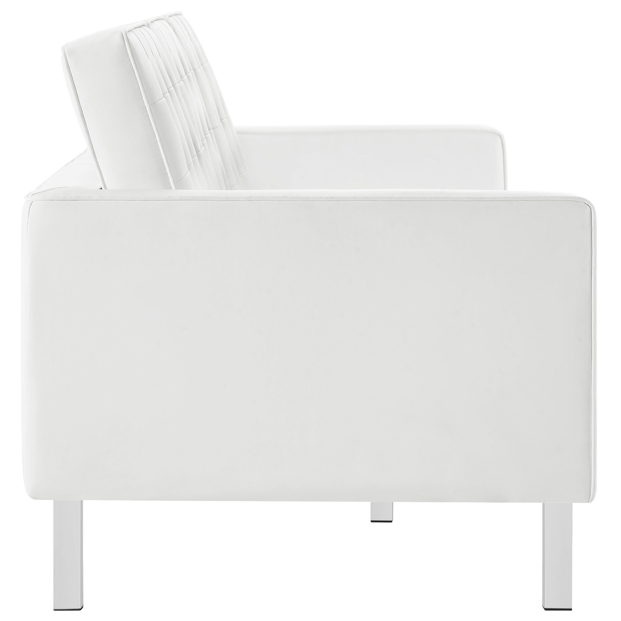 Modway Loft Tufted Vegan Leather Sofa