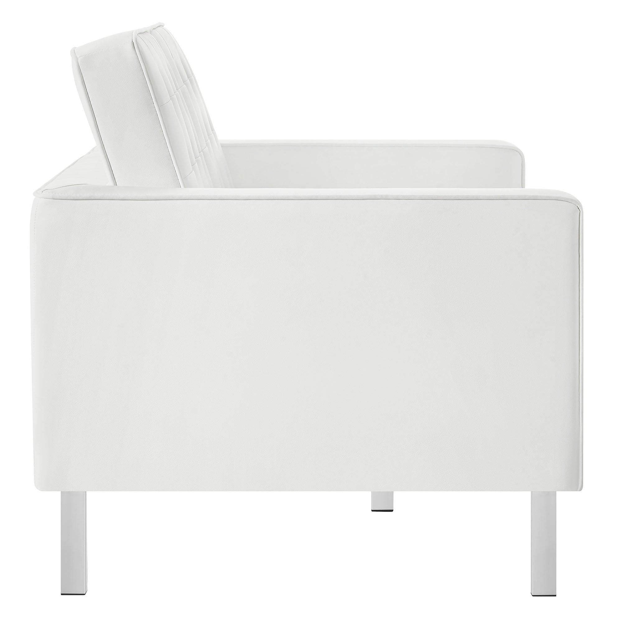 Modway Loft Tufted Vegan Leather Loveseat