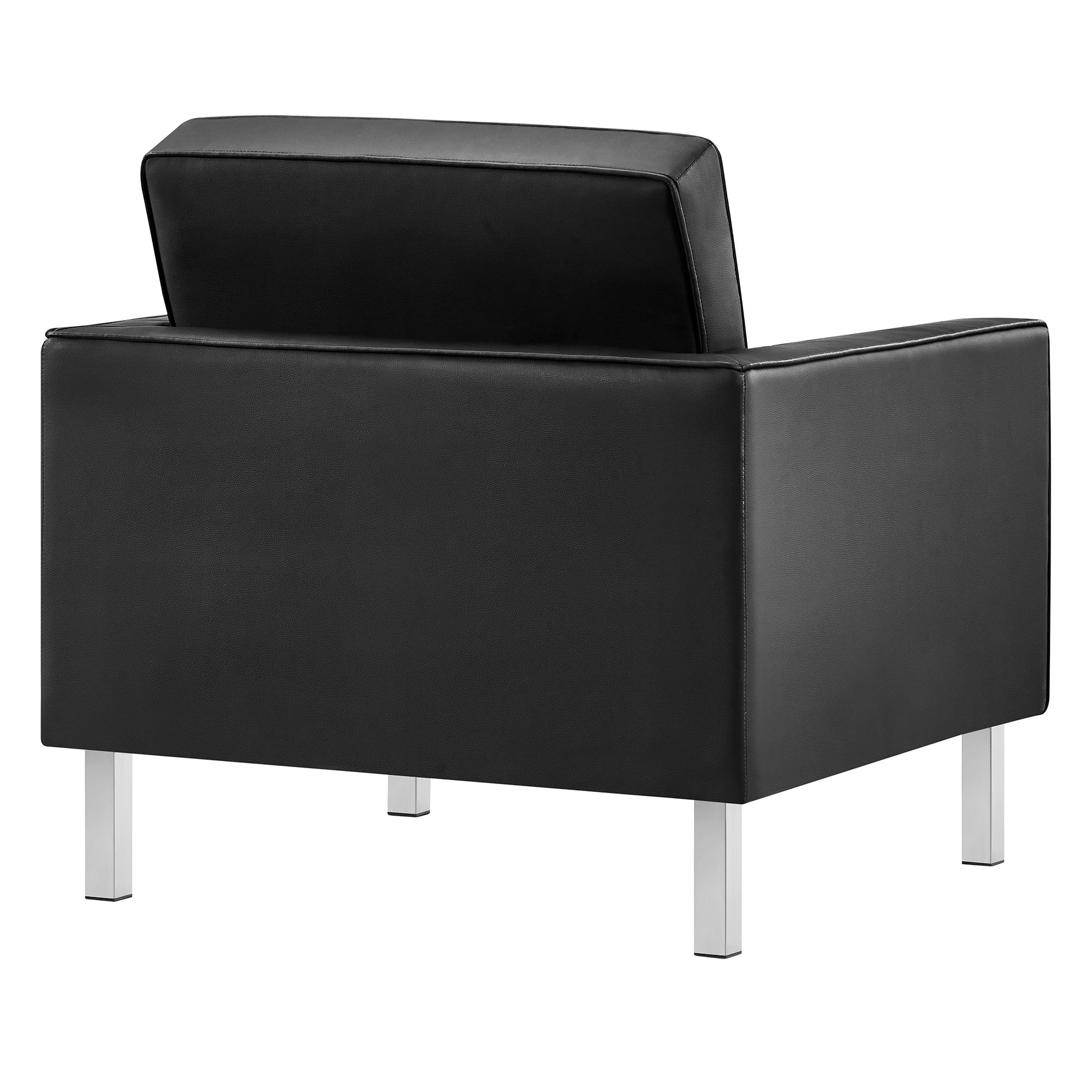 Modway Loft Tufted Vegan Leather Armchair