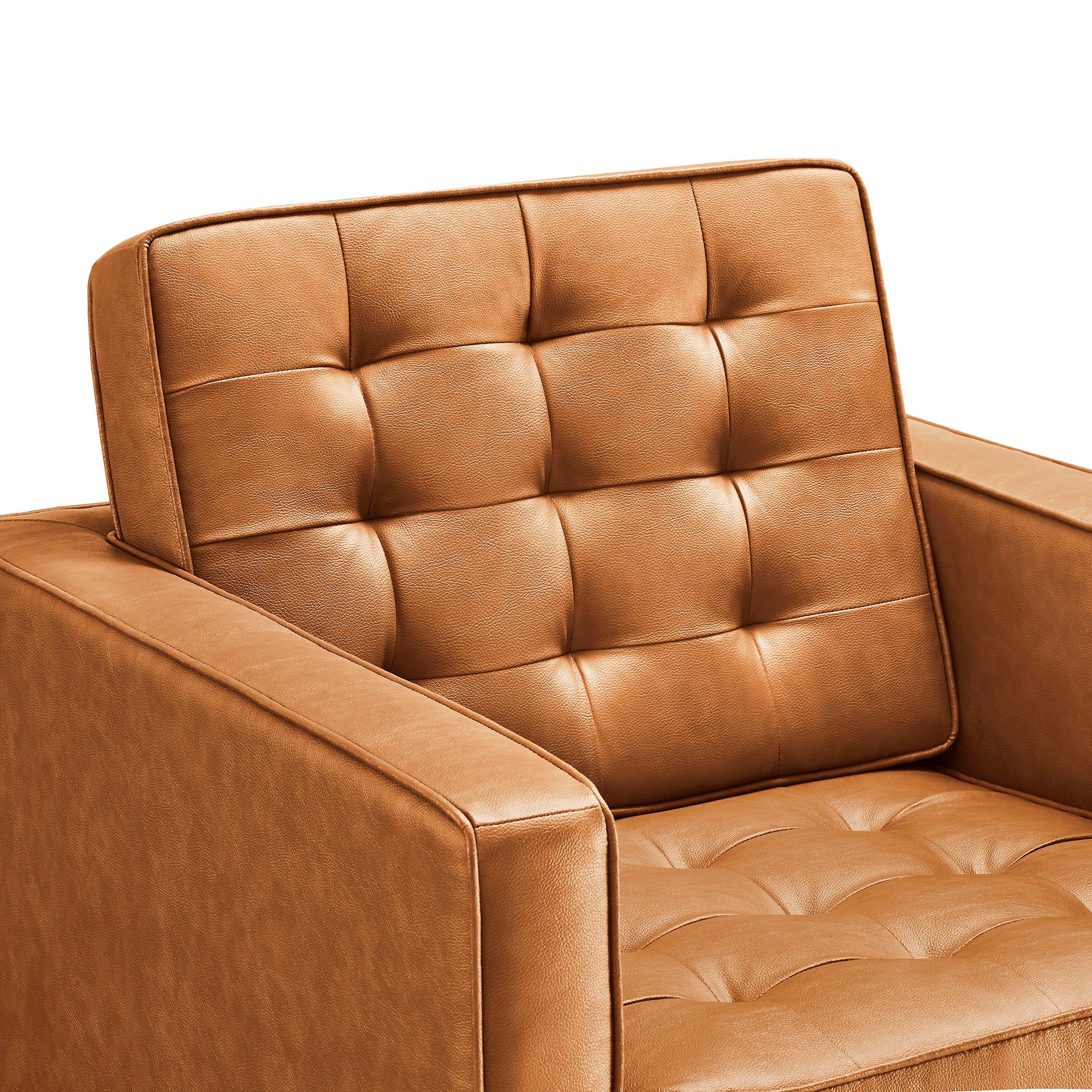 Modway Loft Tufted Vegan Leather Armchair