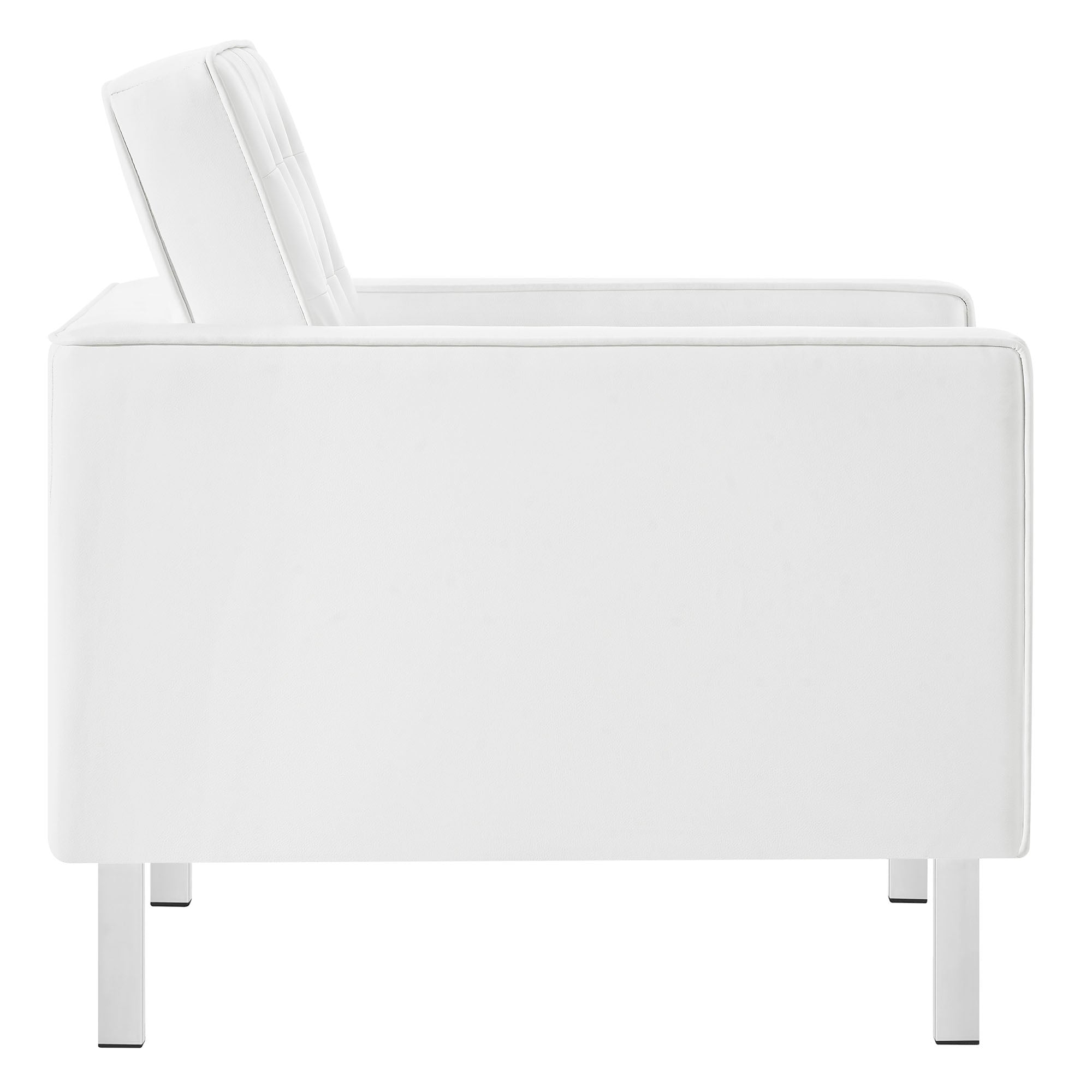 Modway Loft Tufted Vegan Leather Armchair