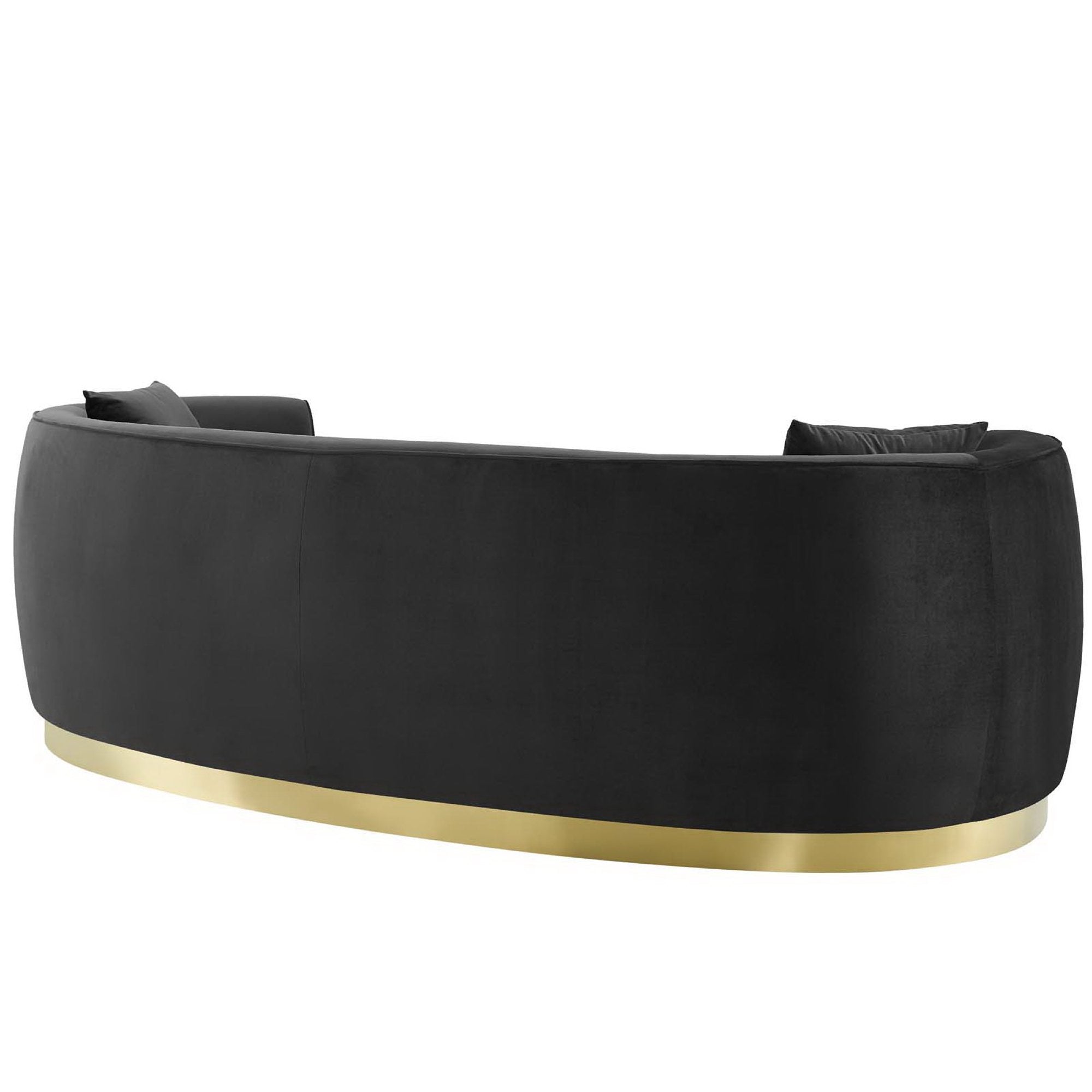 Modway Resolute Curved Performance Velvet Sofa