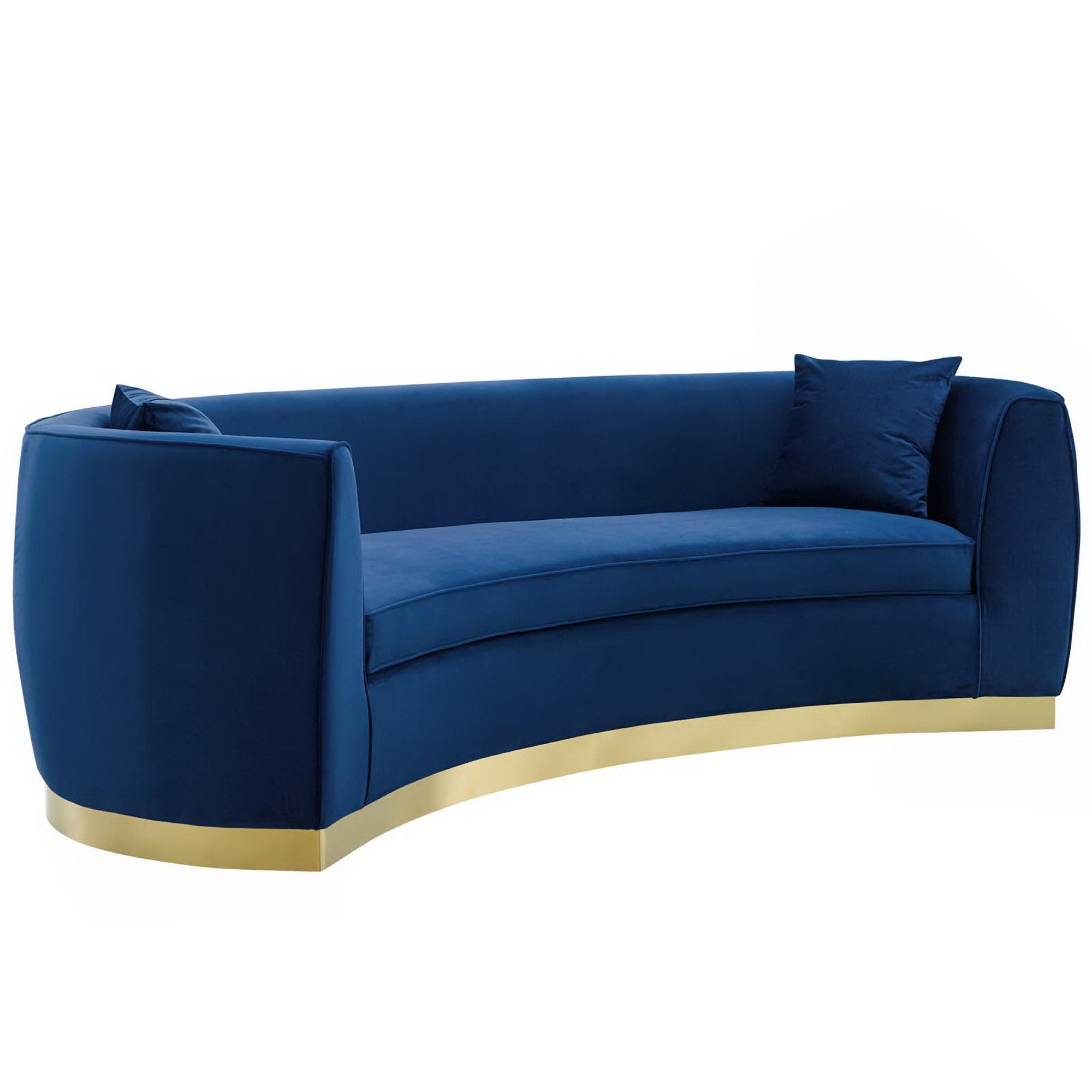 Modway Resolute Curved Performance Velvet Sofa