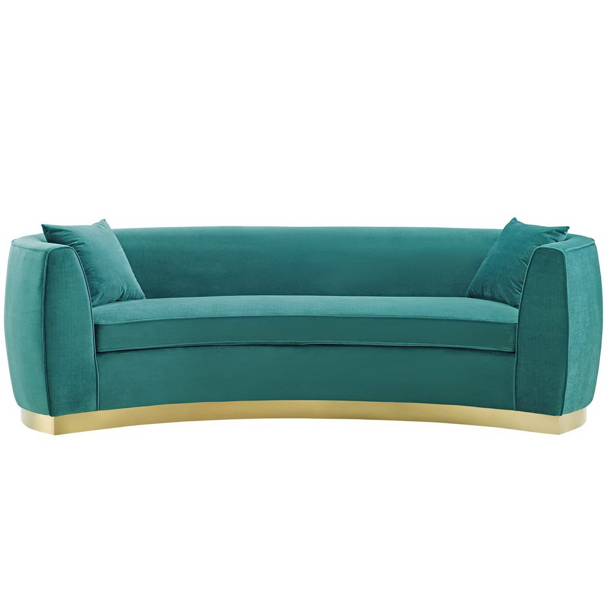 Modway Resolute Curved Performance Velvet Sofa