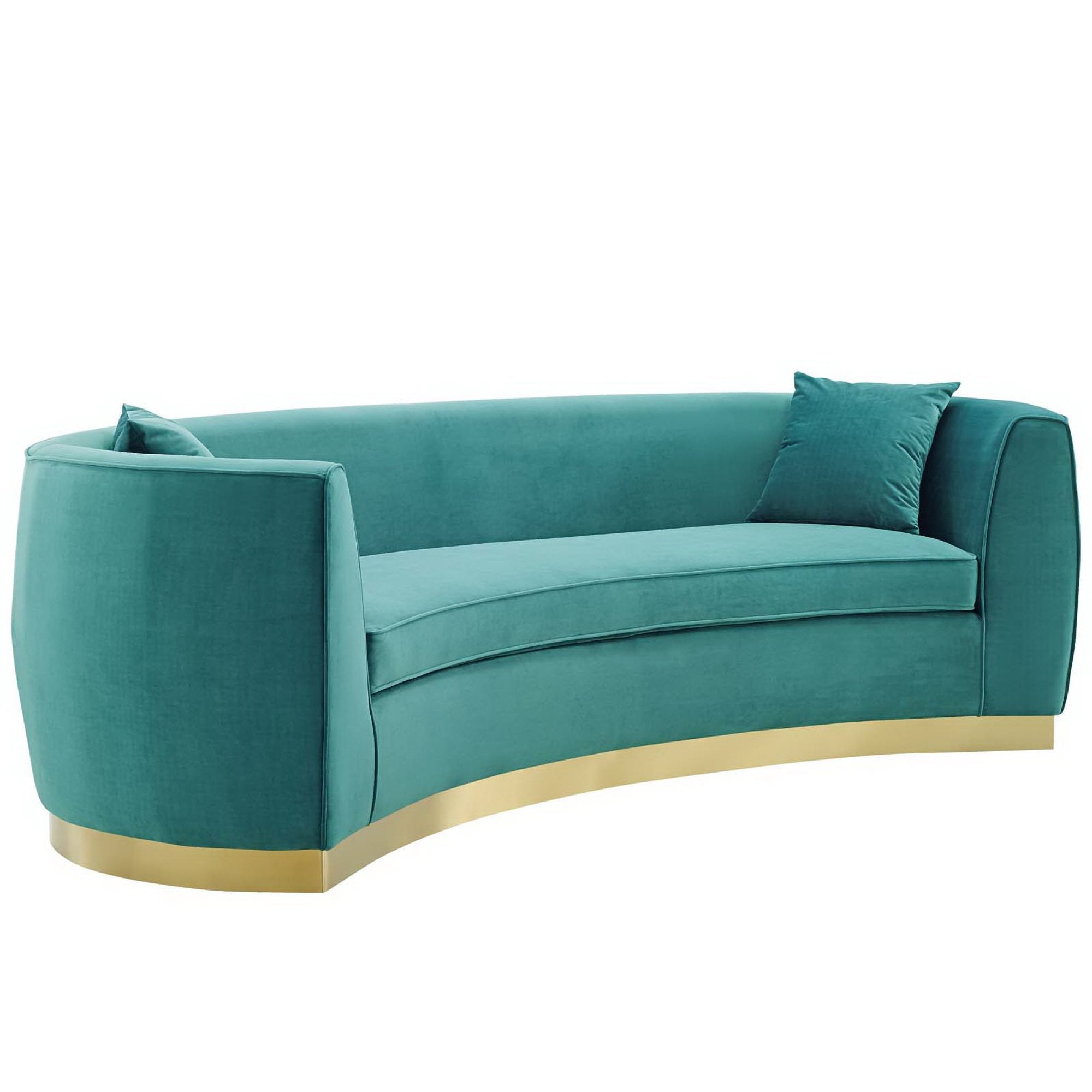 Modway Resolute Curved Performance Velvet Sofa